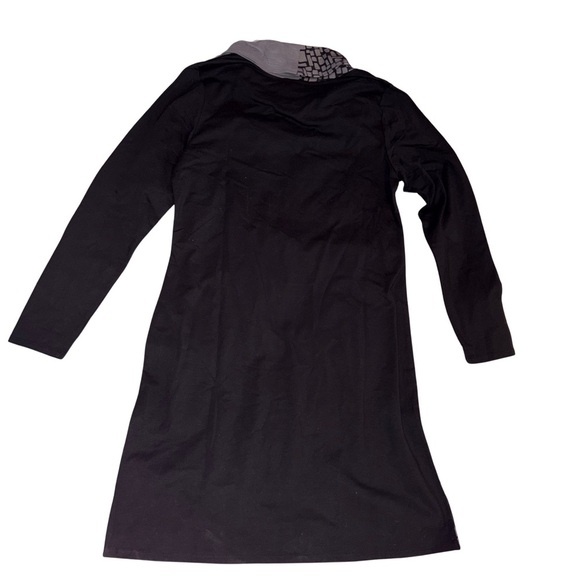 Neon Buddha Black and Gray Asymmetrical Cowl Neck Dress NWT - Picture 4 of 8